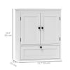 Medicine Cabinet with Adjustable Shelf, Bathroom Wall Cabinet Bathroom Cabinet with Recessed Panels, Black