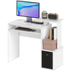 Computer Desk with Sliding Keyboard Tray Storage Drawer Shelf Home Office Workstation White