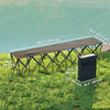 Portable 6-Seater Folding Camping Chair, Team Bench Chair with Carry Bag for Soccer Football Team, No Assembly