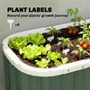 Galvanized Raised Garden Bed, Deep Root Planter Box, Outdoor Garden Bed with Plant Labels, 5' x 2' x 2', Light Green