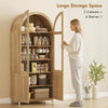 Arched Kitchen Pantry Cabinet, 71