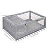 Wood Tortoise House for Lizards, Geckos, Indoor Outdoor Use, 35.8