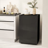 4.5 Cu Ft Mini Fridge with Freezer, Wheels, Single Door Refrigerator, Adjustable Thermostat, Reversible Door