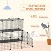 Small Animal Cage Rabbit Cage with Door, Guinea Pig Playpen, Small Animal Fence for Bunny, Chinchilla, Freret, Chinchilla, Indoor and Outdoor Use, Total 31 Panels, 41.3