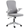 Ergonomic Office Chair, Swivel Desk Chair with Lumbar Support and Adjustable Height, Flip-up Armrests, Wheels, Black