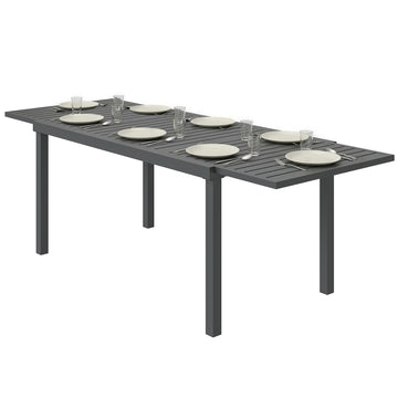 Expandable Outdoor Dining Table for 6-8 People, 59