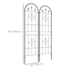 Metal Trellis Set of 2, Garden Trellis for Climbing Plants Support Frames, Arrow Design