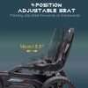 Pedal Go Kart with Adjustable Seat, Forward, Backward, Handbrake, Shock Absorption for 3-8 Years, Black