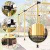 12PCS Pergola Kit, Pergola Brackets with 3-Way & 4-Way Corner Brackets for 4