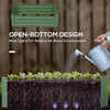 Set of 2 Raised Garden Bed, Steel Elevated Planter Box for Flowers, Herbs, Succulents, 39