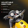 Kids Electric Motorcycle 6V Battery Powered Ride-On Dirt Bike 3-Wheels Motorbike Yellow