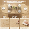 Dining Table Modern Farmhouse Kitchen Table Under-Table Cabinet Oak