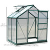 Greenhouse Garden, Green House, Outdoor Greenhouse Kit, PC Board with Sliding Door, 6.2' x 4.3' x 6.6'