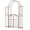 7ft Garden Arch Trellis, Metal Arch, Outdoor Garden Arbor for Climbing Plants, Wedding Decoration
