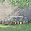 8' x 3' x 2.6' Mini Greenhouse Portable Hot House for Plants with Zippered Doors for Outdoor, Indoor, Garden, Clear