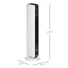 Ceramic Tower Heater, Oscillating Space Heater with Remote Control, Timer, Tip-Over & Overheat Protect, 750W/1500W