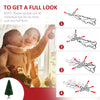 7ft White Christmas Tree Artificial Christmas Tree with 1230 Branch Tips and Metal Stand