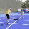 Portable Badminton Net Set with 9.5x5 ft Net, Foldable Badminton Net with 2 Shuttlecocks, 2 Badminton Rackets and 1 Suitcase, for Indoor Outdoor, Beach, Backyard