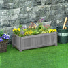 Foldable Elevated Planter Box, Wooden Raised Garden Bed for Backyard, Patio to Grow Vegetables, Herbs, Flowers, Grey