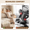 Sectional Couch with Integrated Seat, 3 Seater L-Shaped Sofa with Changeable Chaise, Spring Cushion, 2 Pillows, Beige