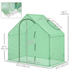 6 x 3.3 x 5.5ft Walk-in Garden Greenhouse with Door & Top Window, Portable Mini Greenhouse for Plants Flowers Herbs Tomatoes, Outdoor Hot House Growing Tent with Steel Frame & PE Cover