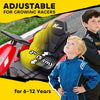 Qaba 24V Electric Go Kart with Dual 150W Motors, Adjustable Seat & 11.2MPH High Speed, Slow Start, 5-Point Harness, Red