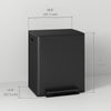 2 x 6.6 Gallon Dual Trash Can with Removable Inner Buckets and Handles for Kitchen, Office, Bathroom, Black