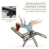 Zero Gravity Chair Set of 2 Patio Chair with Side Table Cupholders and Pillows for Pool, Backyard, Lawn, Beige