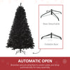 Sapin de Noël artificiel de 7 pi pour intérieur, décoration des Fêtes à ouverture automatique, noir