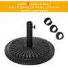 Patio Umbrella Base Stand, Round Cement Parasol Holder for Outdoor, Patio, Garden, Beach, Fits Φ1.4