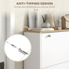 Shoe Storage with 3 Flip Drawers and Adjustable Shelves, Entryway Shoe Storage Cabinet for 24 Pairs of Shoes, White