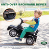 Qaba Licensed Land Rover Ride on Push Car with Anti-Tip Device, Under-Seat Storage, Horn, Engine Sounds for 18-36 M, Black