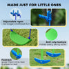 3 in 1 Metal Swing Set with Double Swings, Glider for Backyard, Outdoor, Playgroundt, Green