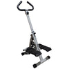 Soozier Height Adjustable Stair Stepper, Stepper Exercise Machine with Handlebar, LCD Monitor, Black