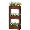 3-Tier Wooden Raised Garden Bed with Legs, 23.6