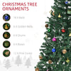 6ft Green Christmas Tree Artificial Xmas Holidays Party with Decoration Ornament, Green