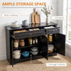 Modern Sideboard Cabinet, Buffet Cabinet with 2 Drawers and Adjustable Shelves, Buffets Tables for Dining Room