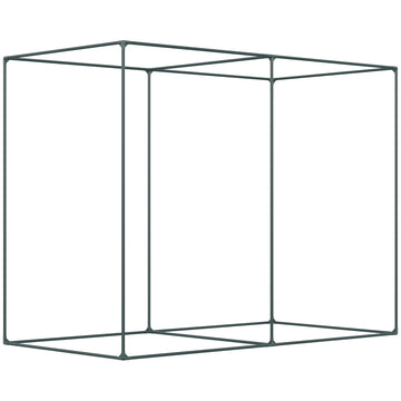 6.5 x 3.3ft Crop Cage, Garden Plant Protector with Single Zippered Door, Storage Bag and Ground Stakes, Green