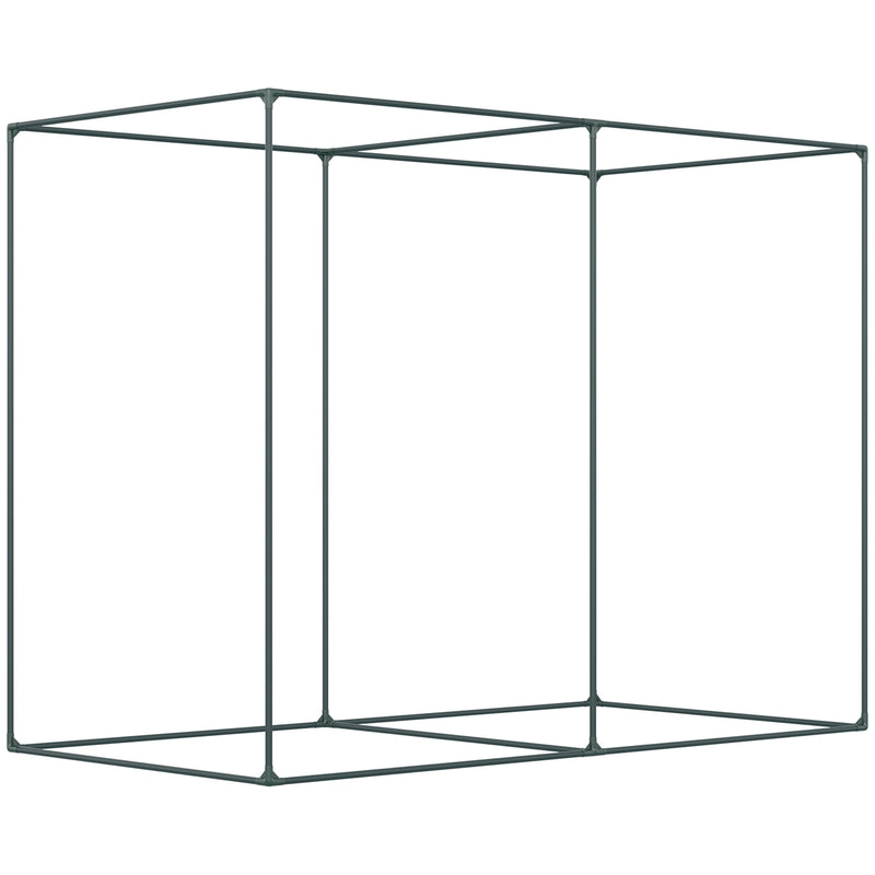 6.5 x 3.3ft Crop Cage, Garden Plant Protector with Single Zippered Door, Storage Bag and Ground Stakes, Green