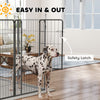 16 Panels Dog Playpen with Strap, Portable & DIY, for Large Dogs, for Yard, RV, Camping, Garden, 47