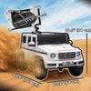 Mercedes Benz G500 Licensed 12V Kids Ride on Car with Remote Control, Music, Lights, MP3 for 37-96 months, White