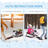 Soozier Kids Snow Racer Sleds with Padded Rubber Seat