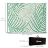 Reversible Outdoor Rug with Carry Bag, 9' x 12' Waterproof Rug, Portable RV Camping Carpet for Backyard