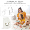 Kids Bookshelf Bookcase Multi-Shelf Rack Organizer with Storage Drawer for Books for Reading Nook, Classroom, Bedroom, Playroom, White