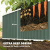 Galvanized Raised Garden Bed, Deep Root Planter Box, Outdoor Garden Bed with Plant Labels, 5' x 2' x 2', Light Green
