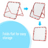 Volleyball Rebounder Net Football Training Aid Kickback Target Play Red