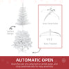 5ft Artificial Christmas Tree with Pine Realistic Branches, Auto Open, for Indoor Decoration