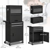 Large Tool Cabinet, 3-in-1 Rolling Tool Chest, Detachable Tool Storage Organizer with 6 Drawers and Pegboard