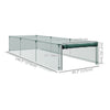 12' x 4' Plant Protection Cage with Zipper Roll-Up Door, Plant Protector from Animals with Galvanised Steel Frame