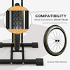 Soozier Vertical & Horizontal Bike Rack Bicycle Storage Stand with Adjustable Hooks, Fits 6
